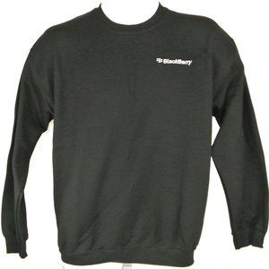 BLACKBERRY VIntage Tech Black Sweatshirt Employee Uniform Shirt Size XL NWT